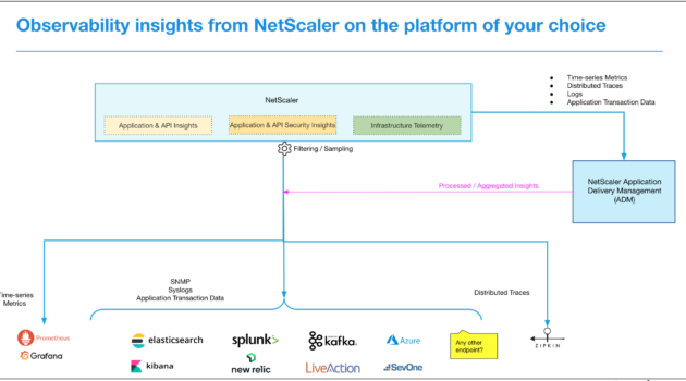 NetScaler observability insights via your data visualization tool of choice