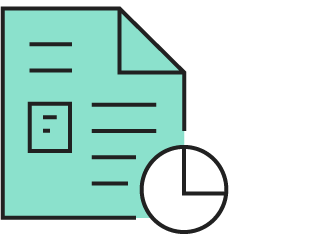 Green sheet behind a clock icon