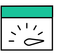 Speed gauge icon