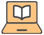 Laptop with book